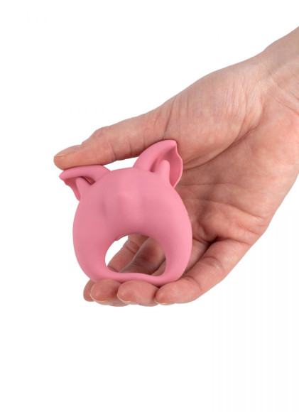 Розовое перезаряжаемое эрекционное кольцо Kitten Kiki Розовое перезаряжаемое эрекционное кольцо Kitten Kiki