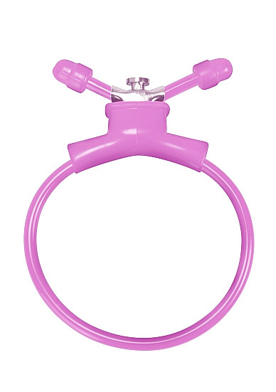 Розовое утягивающее лассо Adjustable Cockring