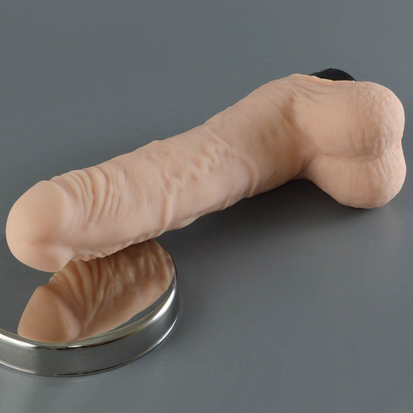 Телесный многоскоростной вибратор Jack - 19 см. Телесный многоскоростной вибратор Jack - 19 см.