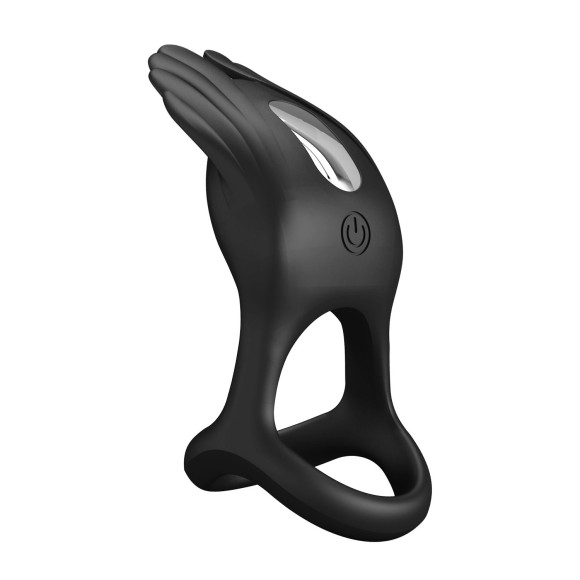 Черное перезаряжаемое виброкольцо на пенис Silas Черное перезаряжаемое виброкольцо на пенис Silas