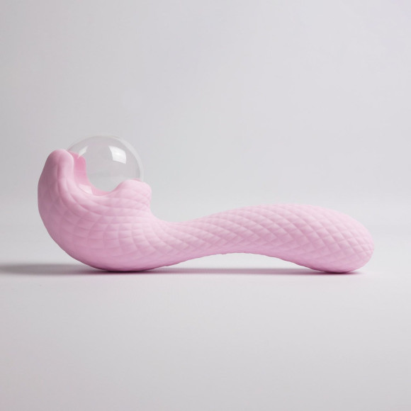 Розовый вибромассажёр с деликатными токами Розовый вибромассажёр с деликатными токами