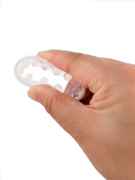 Эрекционное кольцо со стимулирующими шариками на поверхности Эрекционное кольцо со стимулирующими шариками на поверхности