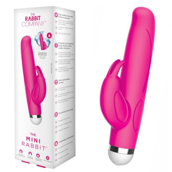 Розовый вибратор-кролик The Mini Rabbit - 13,9 см. Розовый вибратор-кролик The Mini Rabbit - 13,9 см.