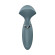 Серый вибромассажер Mini Wand-er - 16 см. Серый вибромассажер Mini Wand-er - 16 см.