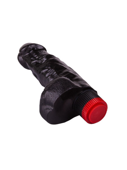 Чёрный фаллический вибромассажёр - 17,8 см. Чёрный фаллический вибромассажёр - 17,8 см.