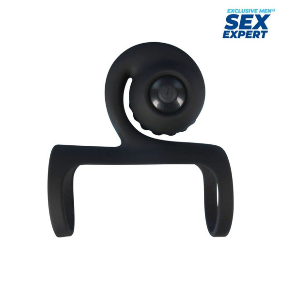 Черная вибронасадка на пенис Sex Expert Черная вибронасадка на пенис Sex Expert
