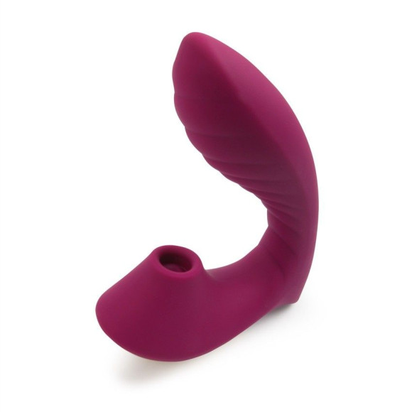 Сливовый L-образный вибромассажёр с вакуумной стимуляцией 3,5’’ Silicone Billow Suction Lover Сливовый L-образный вибромассажёр с вакуумной стимуляцией 3,5’’ Silicone Billow Suction Lover