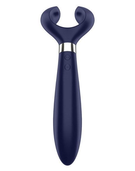 Синий вибромассажер для пар Satisfyer Endless Fun
