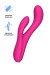 Розовый вибратор-кролик Osci 3 с функцией нагрева - 21 см.