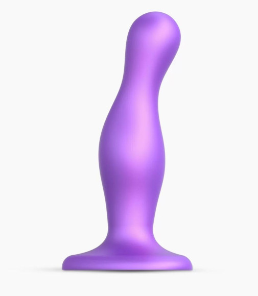 Фиолетовая насадка Strap-On-Me Dildo Plug Curvy size M Фиолетовая насадка Strap-On-Me Dildo Plug Curvy size M