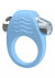 Голубое эрекционное кольцо с вибрацией Stylish Soft Touch C-ring 