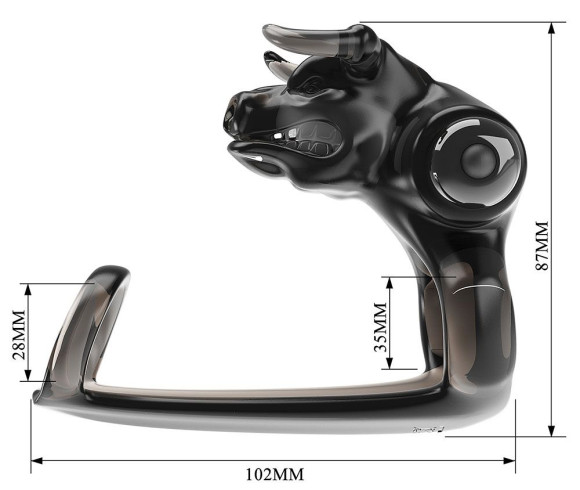 Дымчатая стимулирующая насадка на член Bull Warrior Дымчатая стимулирующая насадка на член Bull Warrior