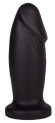 Чёрный анальный плаг фаллической формы - 13,7 см. Чёрный анальный плаг фаллической формы - 13,7 см.