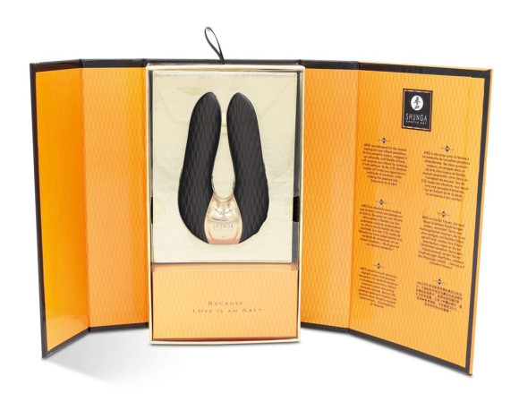 Черный двойной вибростимулятор AIKO с двумя моторами Черный двойной вибростимулятор AIKO с двумя моторами