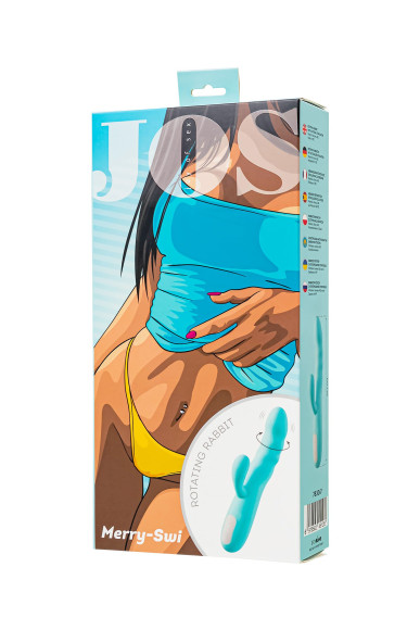 Голубой вибратор-ротатор с клиторальной стимуляцией Merry-Swi - 20,7 см. Голубой вибратор-ротатор с клиторальной стимуляцией Merry-Swi - 20,7 см.