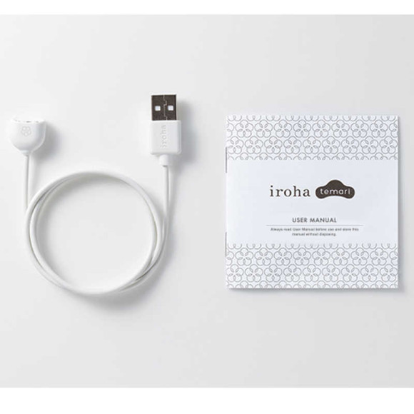 Белый вибромассажёр Temari Hana Белый вибромассажёр Temari Hana