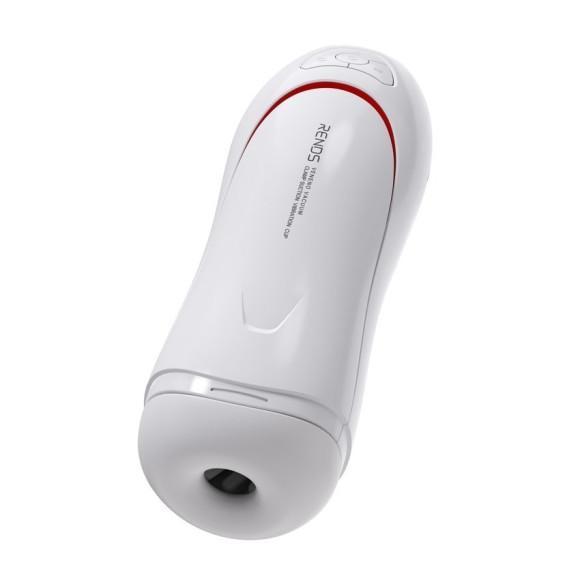 Белый вибромастурбатор со сжатием и голосовым сопровождением Белый вибромастурбатор со сжатием и голосовым сопровождением