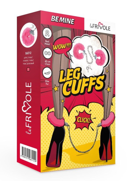 Металлические оковы с розовым мехом Металлические оковы с розовым мехом