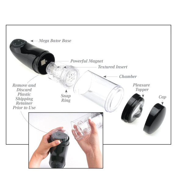 Перезаряжаемый мастурбатор-вагина с держателем для мобильных устройств Extreme Toyz Me Перезаряжаемый мастурбатор-вагина с держателем для мобильных устройств Extreme Toyz Me