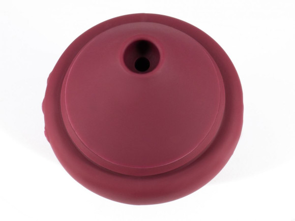 Бордовый вакуум-волновой вибратор в форме капкейка Бордовый вакуум-волновой вибратор в форме капкейка