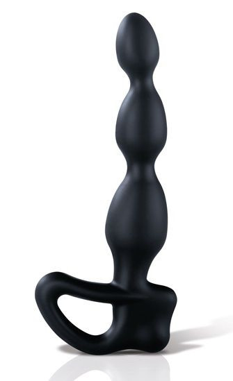 Черный массажёр простаты Big Bend-it - 18 см. Черный массажёр простаты Big Bend-it - 18 см.