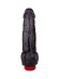 Чёрный виброфаллос со встроенным пультом - 16,5 см. Чёрный виброфаллос со встроенным пультом - 16,5 см.