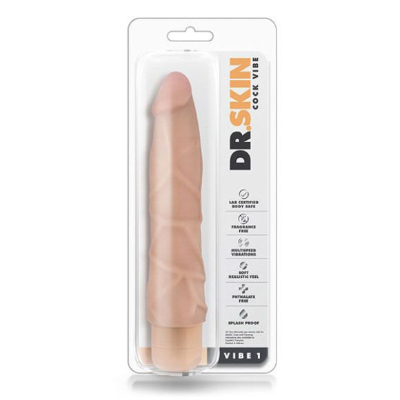 Телесный вибратор Cock Vibe 1 - 22,8 см. Телесный вибратор Cock Vibe 1 - 22,8 см.