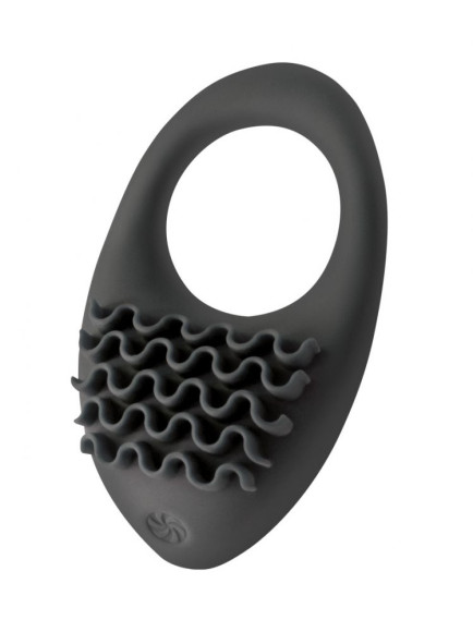 Черное перезаряжаемое эрекционное виброкольцо Stellar Черное перезаряжаемое эрекционное виброкольцо Stellar