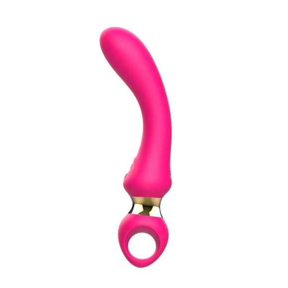 Розовый изогнутый вибромассажер Moon Vibrator - 21,1 см. Розовый изогнутый вибромассажер Moon Vibrator - 21,1 см.