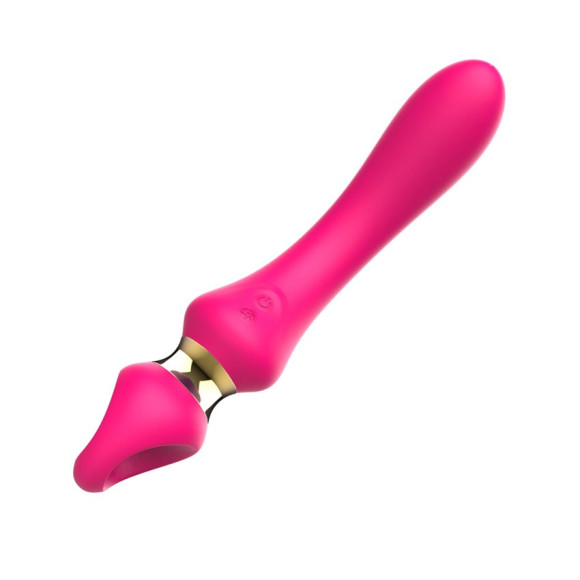 Розовый изогнутый вибромассажер Moon Vibrator - 21,1 см. Розовый изогнутый вибромассажер Moon Vibrator - 21,1 см.