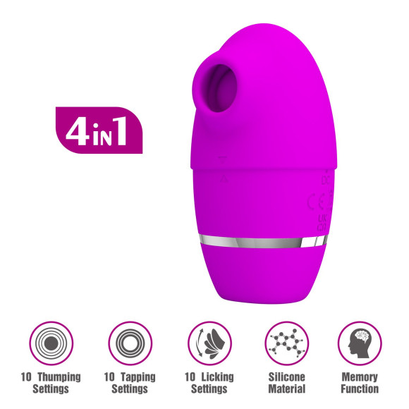 Лиловый стимулятор клитора 4-в-1 Shakira Лиловый стимулятор клитора 4-в-1 Shakira