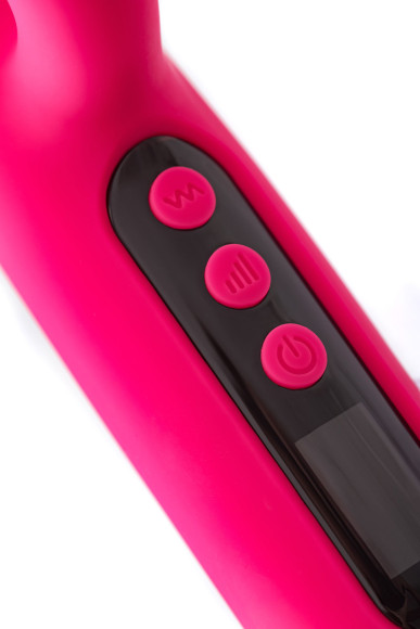 Ярко-розовый вибратор с клиторальной стимуляцией Rablock - 23,5 см. Ярко-розовый вибратор с клиторальной стимуляцией Rablock - 23,5 см.