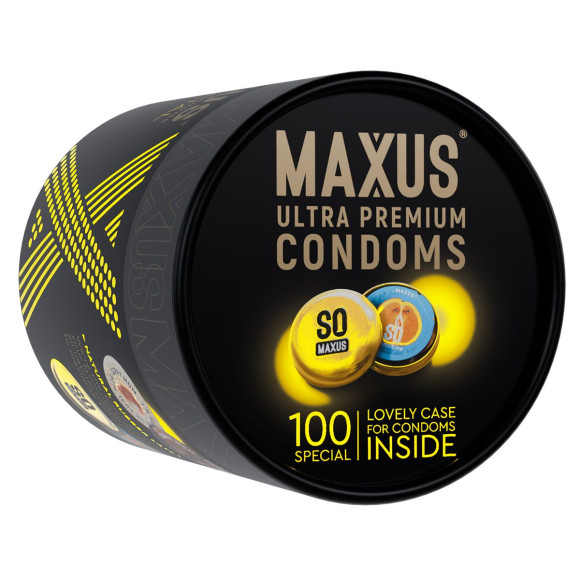 Текстурированные презервативы в кейсе MAXUS So Much Sex - 100 шт.