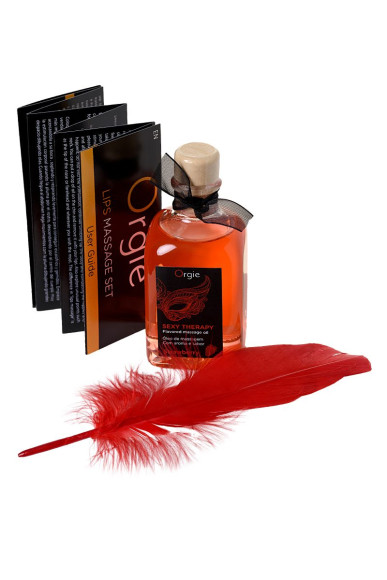 Массажное масло Orgie Lips Massage со вкусом клубники - 100 мл. Массажное масло Orgie Lips Massage со вкусом клубники - 100 мл.