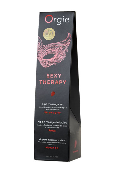 Массажное масло Orgie Lips Massage со вкусом клубники - 100 мл. Массажное масло Orgie Lips Massage со вкусом клубники - 100 мл.