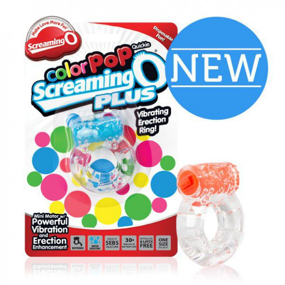 Оранжевое виброкольцо Color pop