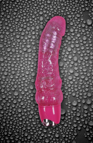 Розовый вибромассажер Starlight Gems Orion Vibrating Massager - 15,2 см.