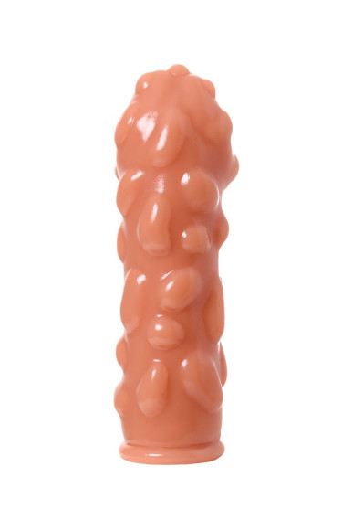 Телесная насадка на фаллос с крупными бугорками Extreme Sleeve 011 M-size - 14,7 см. Телесная насадка на фаллос с крупными бугорками Extreme Sleeve 011 M-size - 14,7 см.