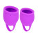 Набор из 2 лиловых менструальных чаш Tulip Набор из 2 лиловых менструальных чаш Tulip