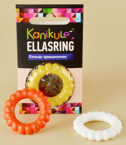 Цветное рельефное эрекционное кольцо Ellasring Цветное рельефное эрекционное кольцо Ellasring
