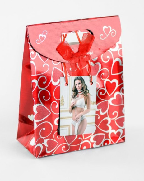 Бело-красный ошейник из натуральной кожи с нежным мехом Бело-красный ошейник из натуральной кожи с нежным мехом