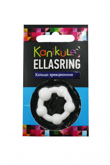Цветное эрекционное кольцо с шариками Ellasring Цветное эрекционное кольцо с шариками Ellasring