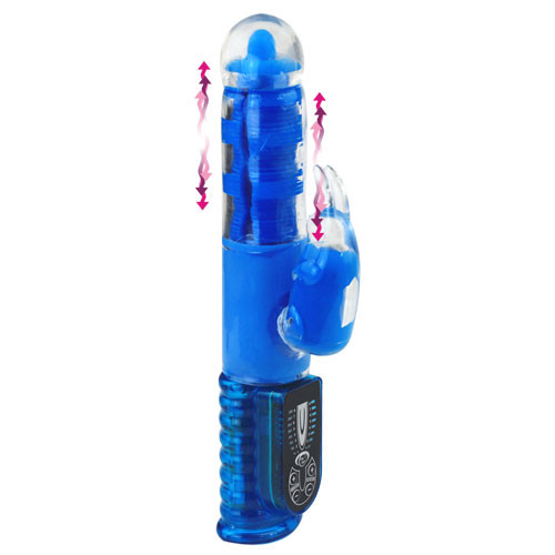 Синий хай-тек вибромассажёр Love Stroker Blue - 24,5 см. Синий хай-тек вибромассажёр Love Stroker Blue - 24,5 см.