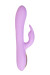 Фиолетовый вибратор-кролик с вращающимся клиторальным стимулятором Jammy - 22,5 см.
