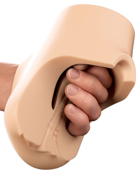 Телесный мастурбатор с вибрацией Double Pounder Vibrating Squeeze Stroker Телесный мастурбатор с вибрацией Double Pounder Vibrating Squeeze Stroker