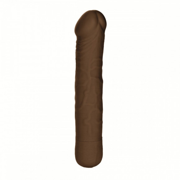 Реалистичный темнокожий вибратор Silicone Basics 10-Function Stud - 17,25 см. Реалистичный темнокожий вибратор Silicone Basics 10-Function Stud - 17,25 см.