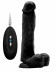 Чёрный вибратор-реалистик Vibrating Realistic Cock 9 With Scrotum - 23,5 см. Чёрный вибратор-реалистик Vibrating Realistic Cock 9 With Scrotum - 23,5 см.