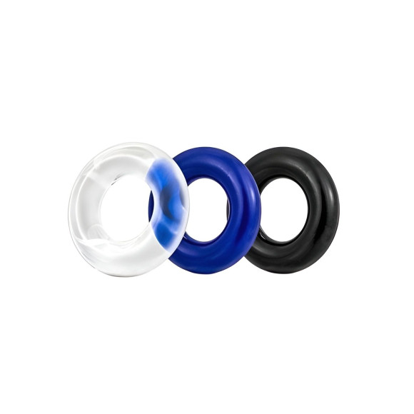 Набор из трех разноцветных эрекционных колец Erowoman-Eroman Набор из трех разноцветных эрекционных колец Erowoman-Eroman