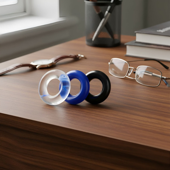 Набор из трех разноцветных эрекционных колец Erowoman-Eroman Набор из трех разноцветных эрекционных колец Erowoman-Eroman