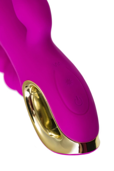 Лиловый тройной вибратор Trinny - 21,5 см.